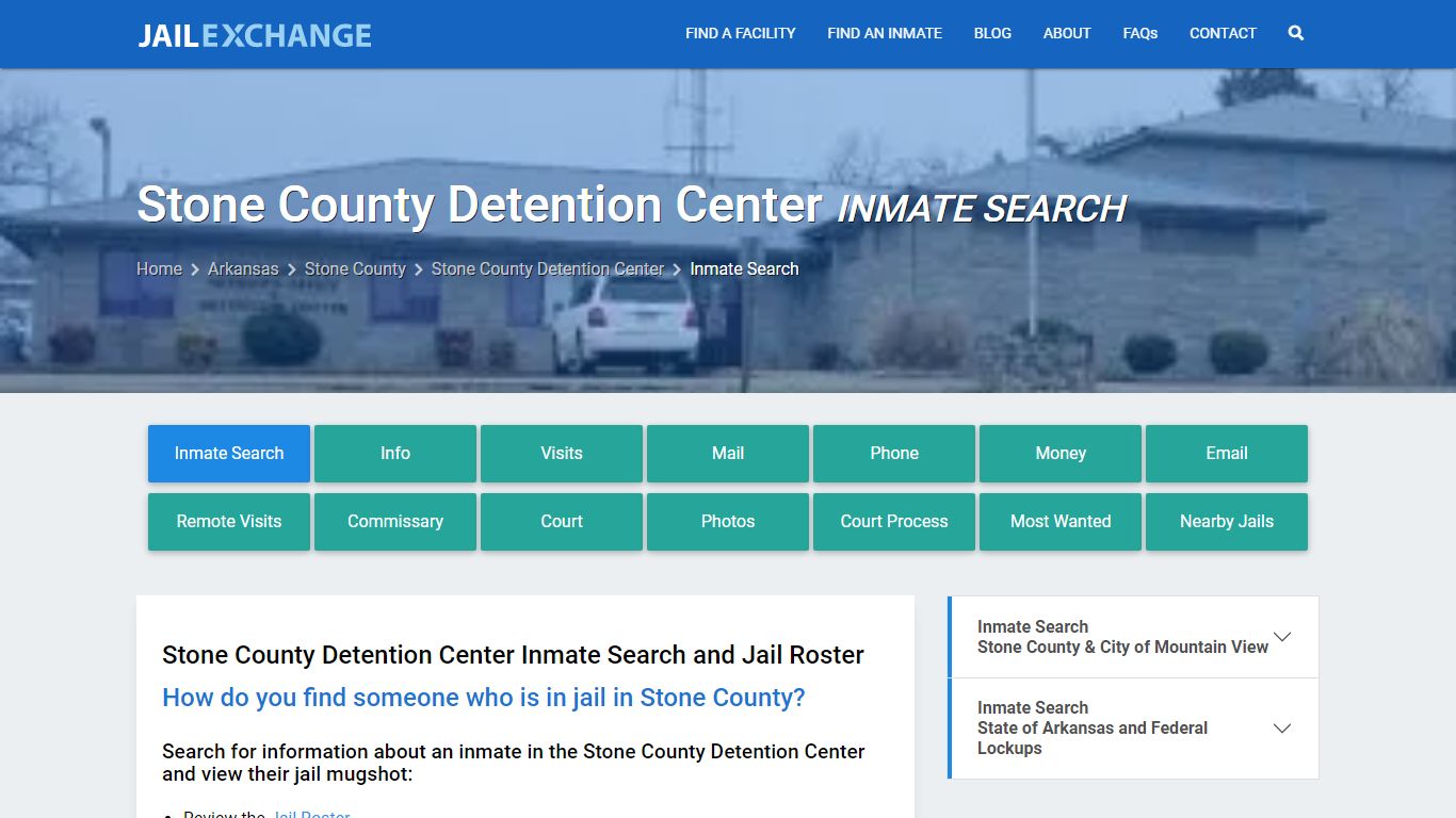 Stone County Detention Center Inmate Search - Jail Exchange